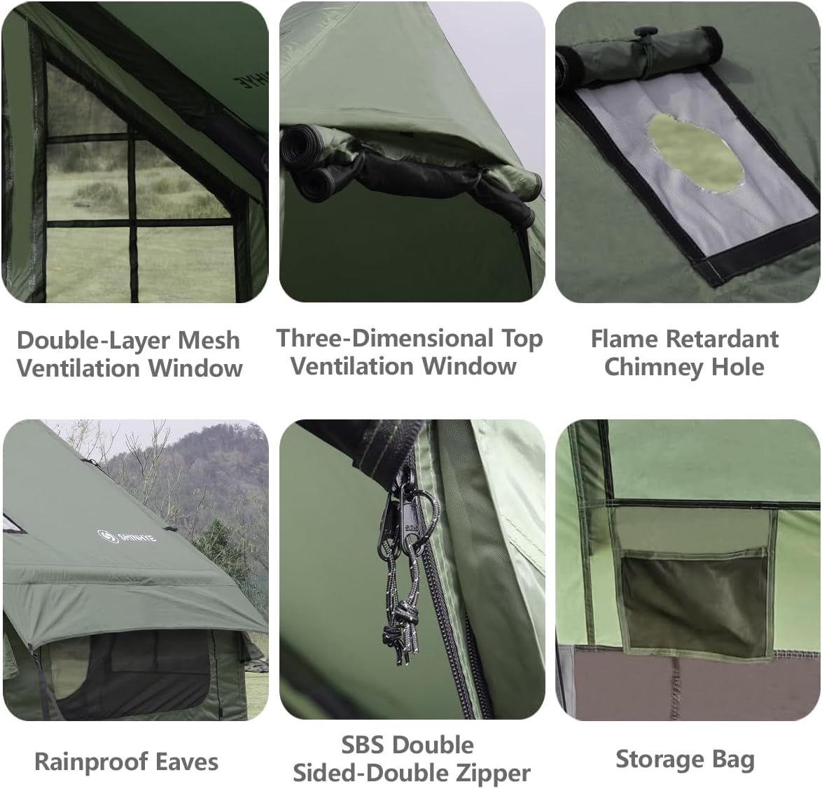 Inflatable Glamping Tent in a sunny meadow, a UV‑protected tent for summer camping
