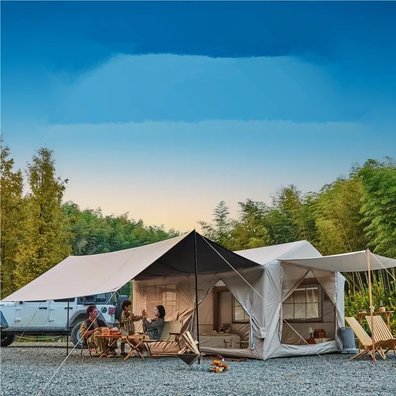 Family camping tent with TPU air structure and portable carry bag