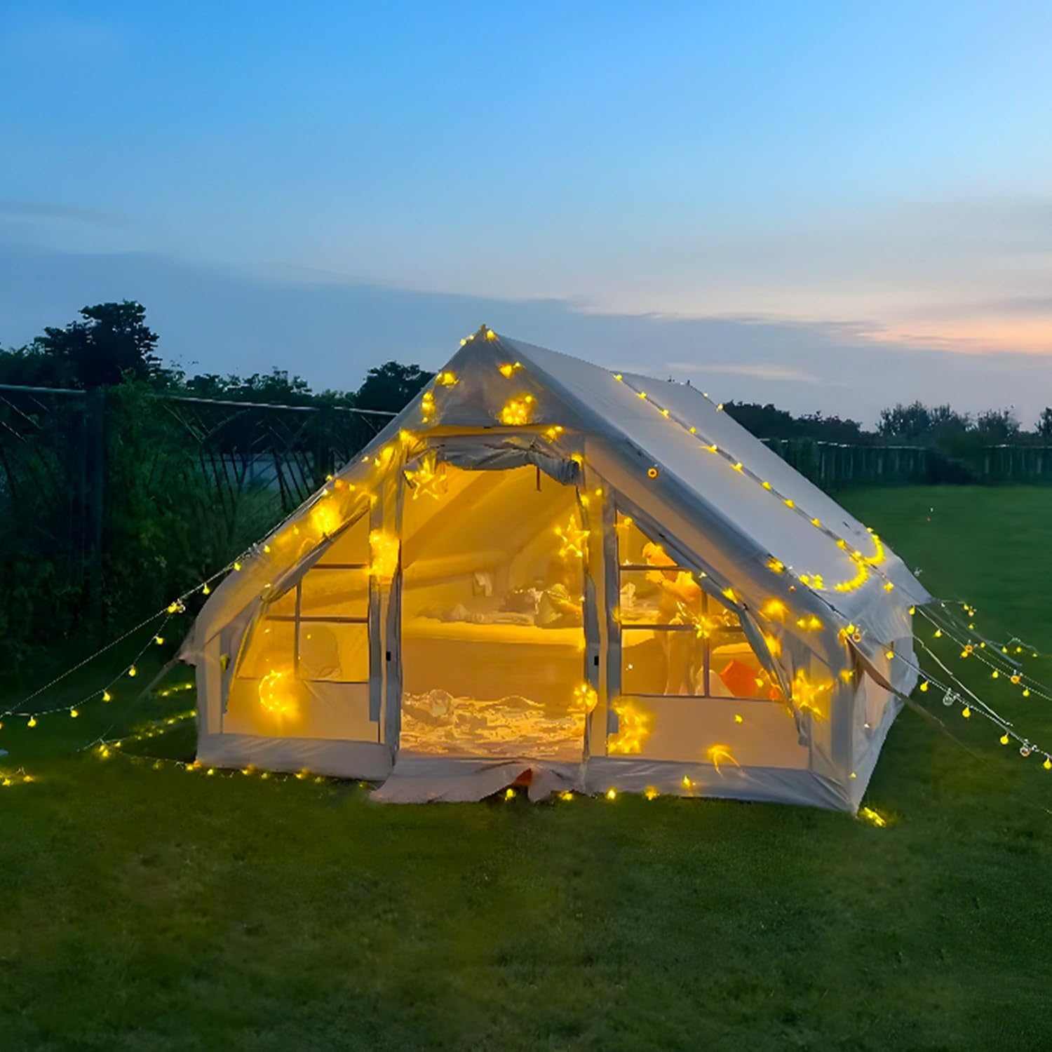 Inflatable Camping Tent for camping in all four seasons with durable seams