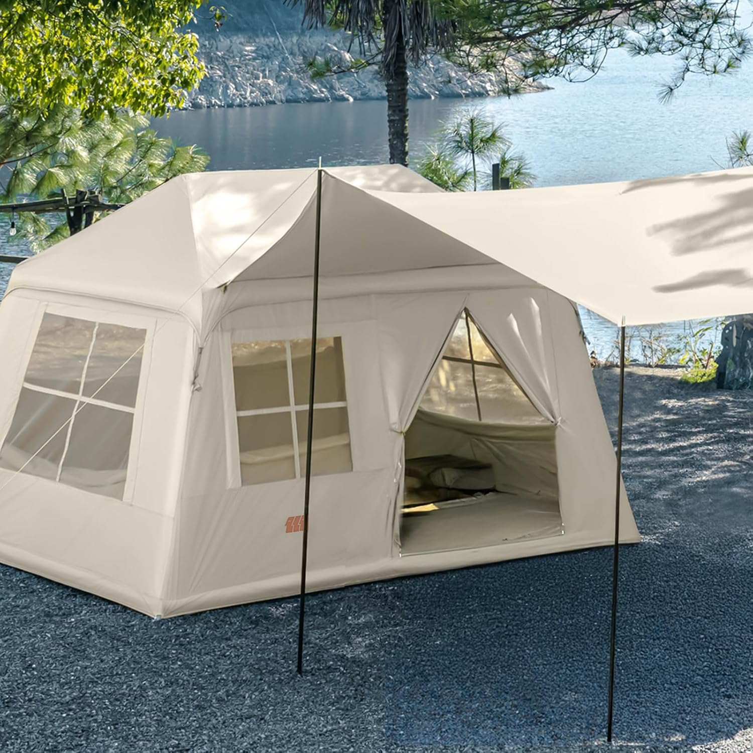 Inflatable Tent for 3–4 People portable and easy to pack for weekend getaways