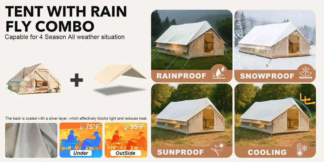 How to Stay Cool in Your Senleeto 4–6 Person Ventilated Inflatable Tent